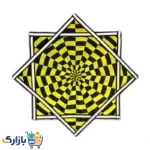 داپو استار مدل گرداب با طراحی اپتیکال زرد و مشکی برای فلو آرت